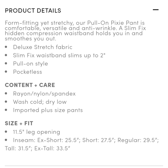 Torrid Pull-On Pixie Pant in Black - Picture 6 of 6